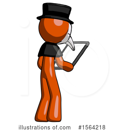 Royalty-Free (RF) Orange Man Clipart Illustration by Leo Blanchette - Stock Sample #1564218
