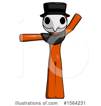 Royalty-Free (RF) Orange Man Clipart Illustration by Leo Blanchette - Stock Sample #1564231
