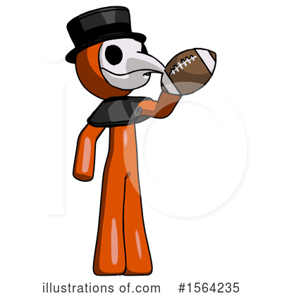 Royalty-Free (RF) Orange Man Clipart Illustration by Leo Blanchette - Stock Sample #1564235