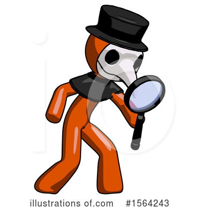 Royalty-Free (RF) Orange Man Clipart Illustration by Leo Blanchette - Stock Sample #1564243