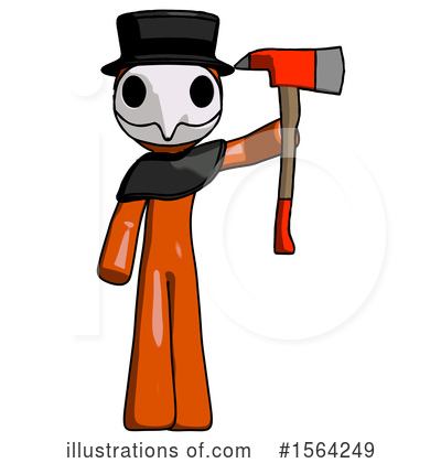 Royalty-Free (RF) Orange Man Clipart Illustration by Leo Blanchette - Stock Sample #1564249