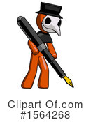 Orange Man Clipart #1564268 by Leo Blanchette