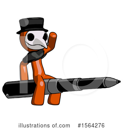 Royalty-Free (RF) Orange Man Clipart Illustration by Leo Blanchette - Stock Sample #1564276