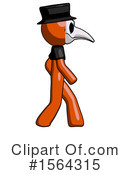 Orange Man Clipart #1564315 by Leo Blanchette