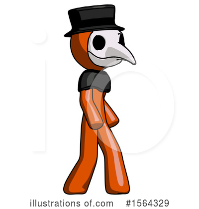 Royalty-Free (RF) Orange Man Clipart Illustration by Leo Blanchette - Stock Sample #1564329