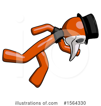 Royalty-Free (RF) Orange Man Clipart Illustration by Leo Blanchette - Stock Sample #1564330
