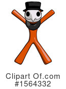 Orange Man Clipart #1564332 by Leo Blanchette
