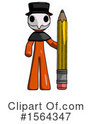 Orange Man Clipart #1564347 by Leo Blanchette