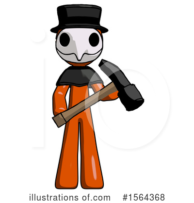Royalty-Free (RF) Orange Man Clipart Illustration by Leo Blanchette - Stock Sample #1564368
