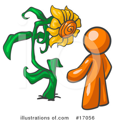 Sunflowers Clipart #17056 by Leo Blanchette
