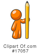 Orange Man Clipart #17057 by Leo Blanchette