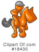 Orange Man Clipart #18430 by Leo Blanchette