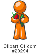Orange Man Clipart #20294 by Leo Blanchette