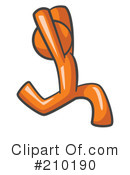 Orange Man Clipart #210190 by Leo Blanchette