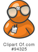 Orange Man Clipart #94325 by Leo Blanchette