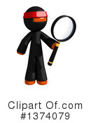 Orange Man Ninja Clipart #1374079 by Leo Blanchette