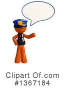 Orange Police Officer Clipart #1367184 by Leo Blanchette