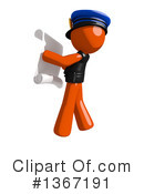 Orange Police Officer Clipart #1367191 by Leo Blanchette