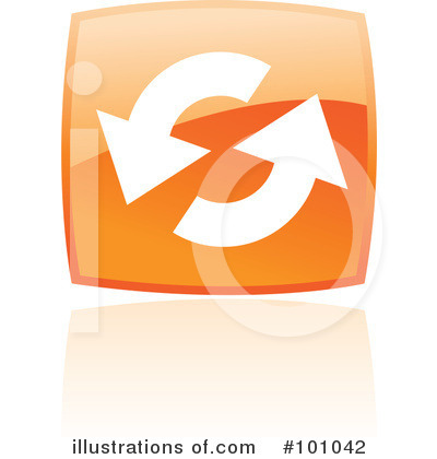 Royalty-Free (RF) Orange Square Icons Clipart Illustration by cidepix - Stock Sample #101042