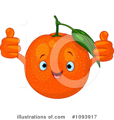 Royalty-Free (RF) Oranges Clipart Illustration by Pushkin - Stock Sample #1093917