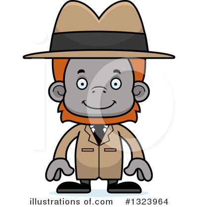 Royalty-Free (RF) Orangutan Clipart Illustration by Cory Thoman - Stock Sample #1323964