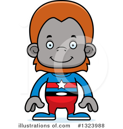 Royalty-Free (RF) Orangutan Clipart Illustration by Cory Thoman - Stock Sample #1323988