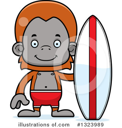 Royalty-Free (RF) Orangutan Clipart Illustration by Cory Thoman - Stock Sample #1323989