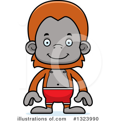 Orangutan Clipart #1323990 by Cory Thoman