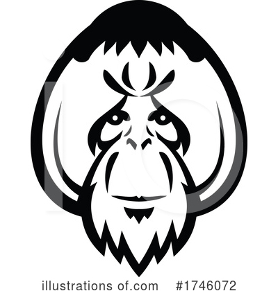 Royalty-Free (RF) Orangutan Clipart Illustration by patrimonio - Stock Sample #1746072