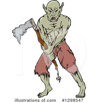 Royalty-Free (RF) Orc Clipart Illustration by patrimonio - Stock Sample #1298547