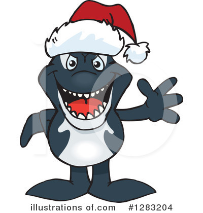 Royalty-Free (RF) Orca Clipart Illustration by Dennis Holmes Designs - Stock Sample #1283204