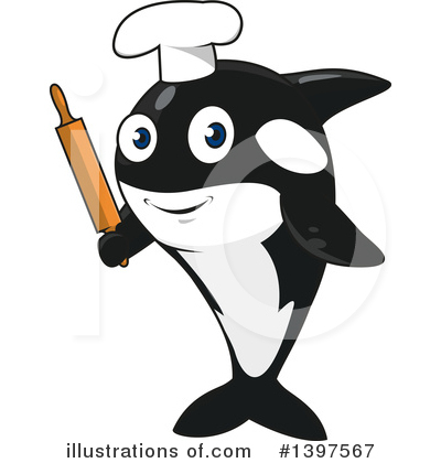 Royalty-Free (RF) Orca Clipart Illustration by Vector Tradition SM - Stock Sample #1397567