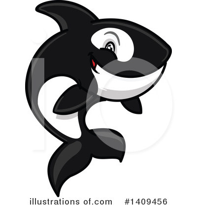 Killer Whale Clipart #1409456 by Vector Tradition SM