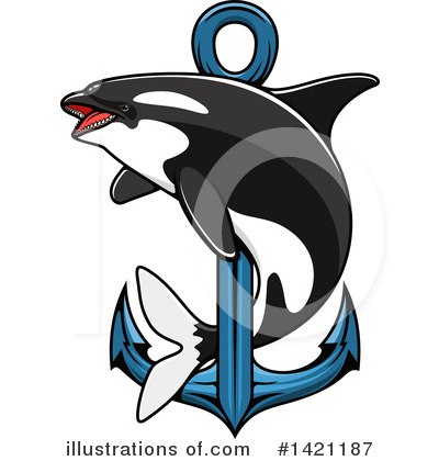 Royalty-Free (RF) Orca Clipart Illustration by Vector Tradition SM - Stock Sample #1421187