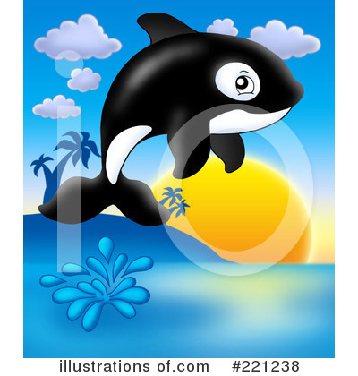 Royalty-Free (RF) Orca Clipart Illustration by visekart - Stock Sample #221238