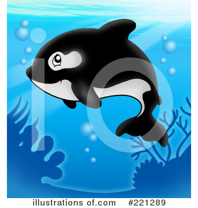 Royalty-Free (RF) Orca Clipart Illustration by visekart - Stock Sample #221289