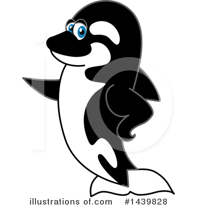 Royalty-Free (RF) Orca Mascot Clipart Illustration by Mascot Junction - Stock Sample #1439828