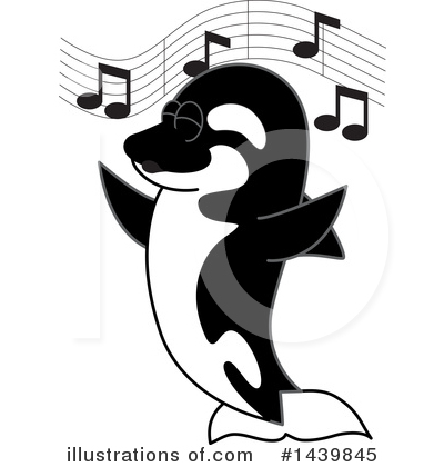 Orca Mascot Clipart #1439845 by Mascot Junction