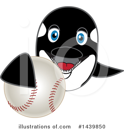 Royalty-Free (RF) Orca Mascot Clipart Illustration by Mascot Junction - Stock Sample #1439850