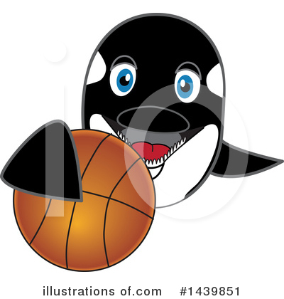 Royalty-Free (RF) Orca Mascot Clipart Illustration by Mascot Junction - Stock Sample #1439851