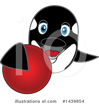 Orca Mascot Clipart #1439854 by Mascot Junction