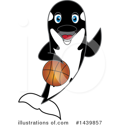 Orca Mascot Clipart #1439857 by Mascot Junction