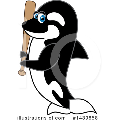 Royalty-Free (RF) Orca Mascot Clipart Illustration by Mascot Junction - Stock Sample #1439858