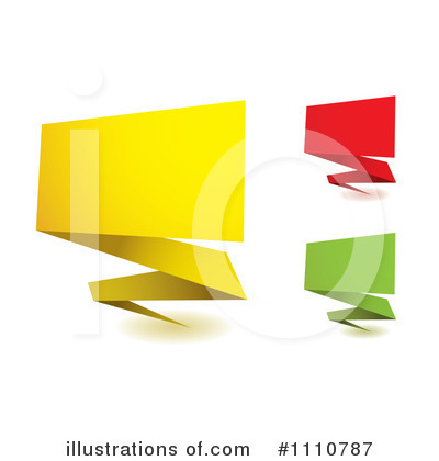 Royalty-Free (RF) Origami Clipart Illustration by michaeltravers - Stock Sample #1110787