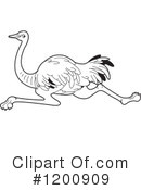 Ostrich Clipart #1200909 by Lal Perera