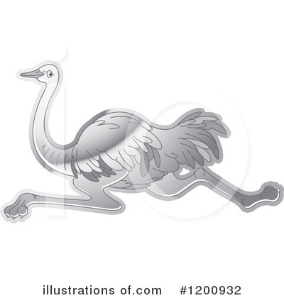 Royalty-Free (RF) Ostrich Clipart Illustration by Lal Perera - Stock Sample #1200932
