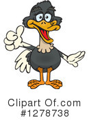Ostrich Clipart #1278738 by Dennis Holmes Designs