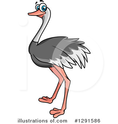 Royalty-Free (RF) Ostrich Clipart Illustration by Vector Tradition SM - Stock Sample #1291586