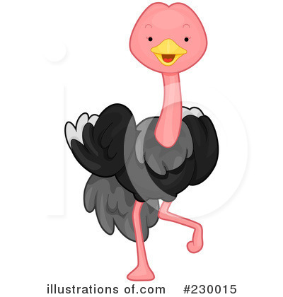 Royalty-Free (RF) Ostrich Clipart Illustration by BNP Design Studio - Stock Sample #230015