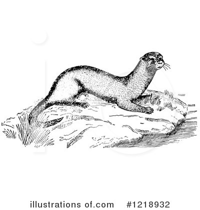 Royalty-Free (RF) Otter Clipart Illustration by Picsburg - Stock Sample #1218932